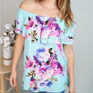 Floral Off The Shoulder Blouse